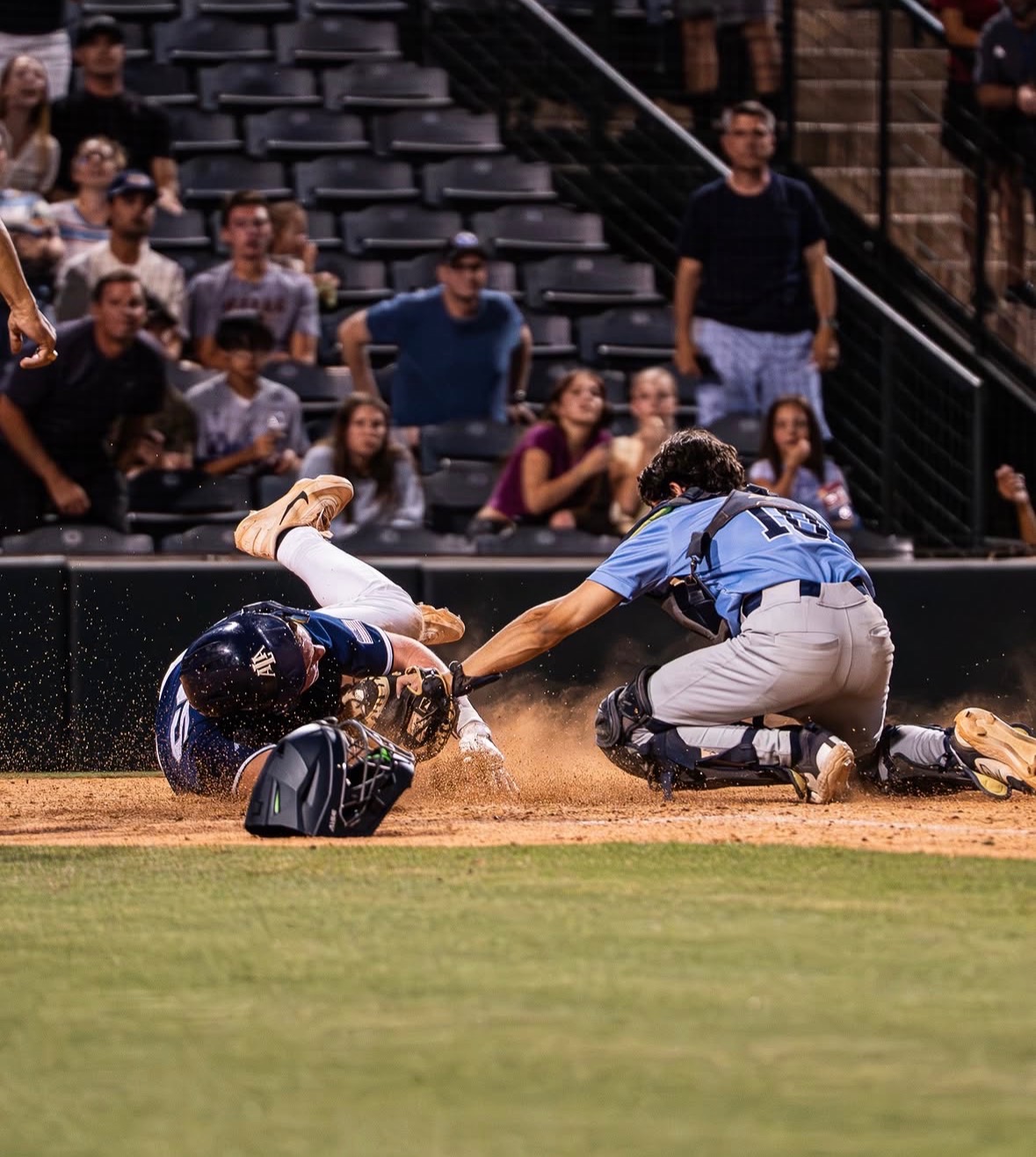Trevor Collins — play at the plate